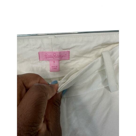 Lilly Pulitzer Resort White Jet Set Bootcut Trousers Size 6 Style 26666 - Picture 3 of 14